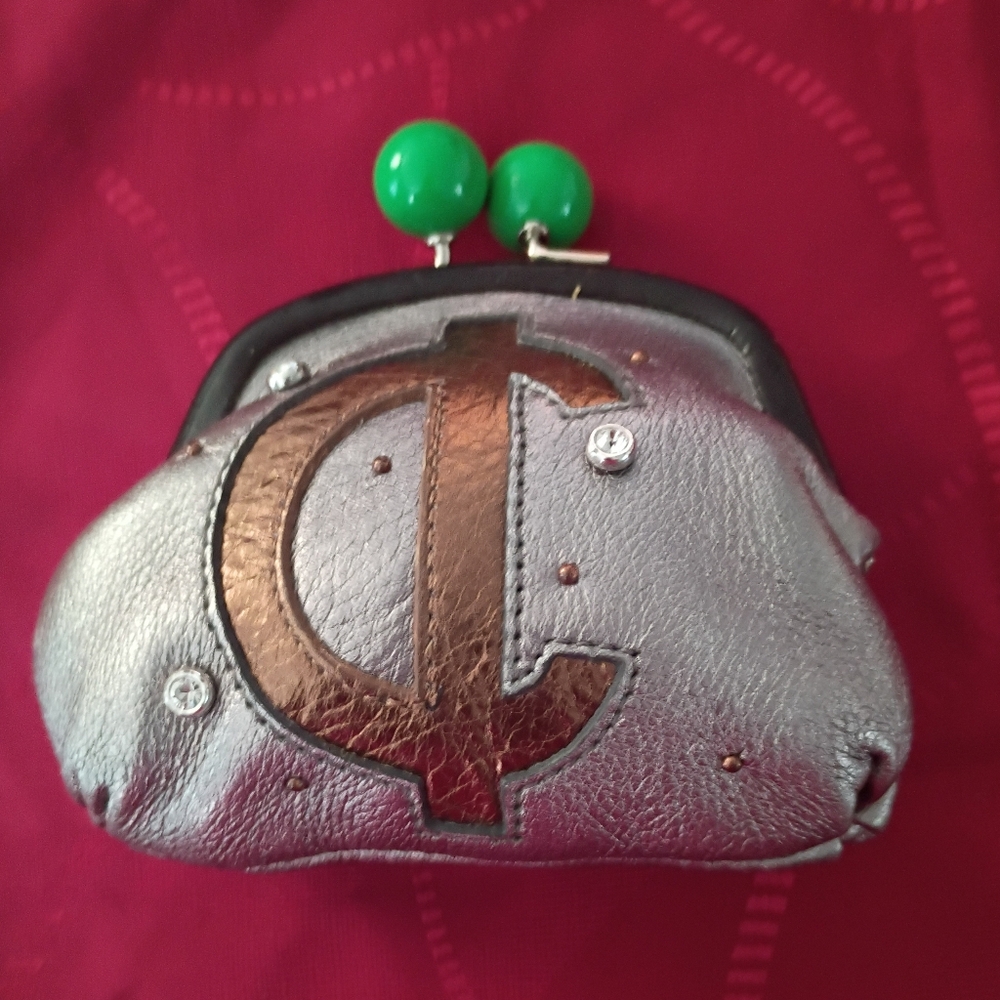 ❤️RARE! BRIGHTON Metallic Coin Kisslock Wallet